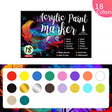0.7mm acrylic marker pen 12-color set odorless nail art needle tube pen water-based paint pen children DIY marker pen