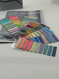 100-color ultra-fine index stickers student message marker stickers PET sticky notes transparent sticky stickers waterproof N times stickers