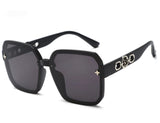 Sunglasses female ins new round face Korean fashion boundless sunglasses driving catwalk sunglasses UV protection