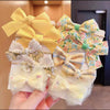 Tfq013-9# yellow floral hair band 10 pieces set