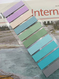 100-color ultra-fine index stickers student message marker stickers PET sticky notes transparent sticky stickers waterproof N times stickers