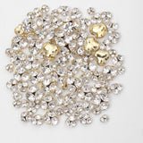 Internet celebrity silver transparent small mini heap diamond finished product super flash white ball manicure jewelry nail diamond accessories