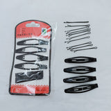 Women's one-word clip independent packaging geometric women's hair clip disc hair braiding tool hair clip one yuan wholesale