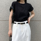 Ins Hong Kong style ladies belt simple love fashion thin trousers belt casual Korean fashion student commuter belt