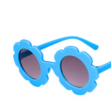 2022 cross-border colorful spring new frame new Japanese and Korean trend party sunflower children's sunglasses