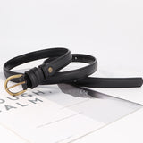 Belt women's fashion commuting all-match imitation leather PU leather casual decoration retro copper pin buckle trendy women's belt wholesale