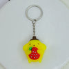 Pudding dog strawberry keychain
