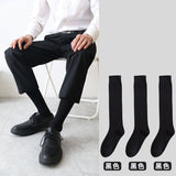 High socks men's stockings cotton mid-tube spring and autumn thickened black business stockings men's deodorant calf socks