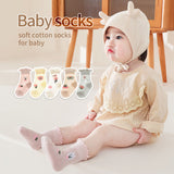 New summer style ultra-thin wood ear children's socks baby cotton mesh socks baby breathable loose mouth socks girls socks