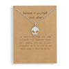 Gold card silver chain