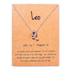 Leo gold card silver chain