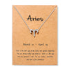 Aries gold card silver chain
