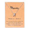 Pisces gold card silver chain