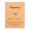 Aquarius gold card silver chain