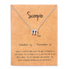 Scorpio gold card silver chain