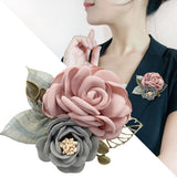 Korean fabric flower brooch corsage professional shawl button sweater coat temperament pin accessories wholesale