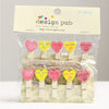 Red and yellow hearts / 3.5x0.7cm