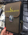 Brown washed vertical bag mortise lock