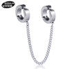 Steel color with hole ear buckle