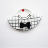 Double horizontal plaid bow