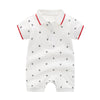 Polo collar white romper / 59 yards