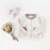 Pocket jacket (white + smoky purple) / 66cm