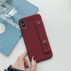 Wine red + wristband / iphone6/6s