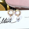 Gold plated white diamonds / s925 silver needle