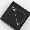 Silver long needle