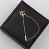 Golden long needle