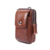 Leather three-layer hook brown