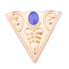 Blue dots on gold background