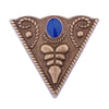 Blue dot on ancient bronze