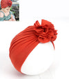 Rust red-flower cap / one size fits all