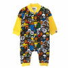 Animal circle pattern printed all over the yellow border / 80 cm
