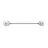 Twist to unscrew silver pearl