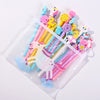 20 mixed color set pens + unicorn pencil case / 0.5mm