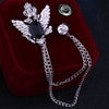 Black diamond on silver background