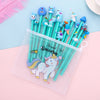 20 green set pens + unicorn pencil case / 0.5mm