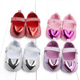 autumn new girls baby toddler shoes sequin love princess shoes baby shoes 2239