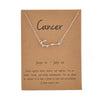 Cancer gold card silver chain