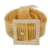 Square buckle gold / 115cm