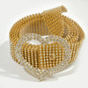 Heart buckle gold / 115cm