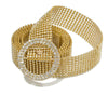 Round buckle gold / 115cm