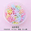 Small round box of light-colored snowflakes