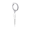 Fishbone ear clip steel color
