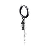 Fishbone ear buckle black