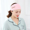 Velvet embroidered letters velcro bandana pink