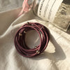 Small golden bead wine red