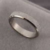 4mm frosted silver / us size 4